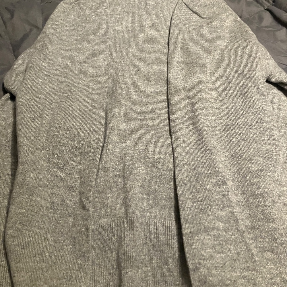 Quince Mongolian cashmere v-neck sweater gray women’s XL new with tags - Picture 5 of 6